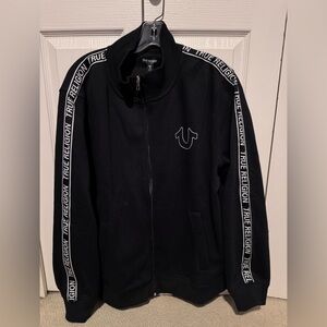 True Religion Black Zip Up